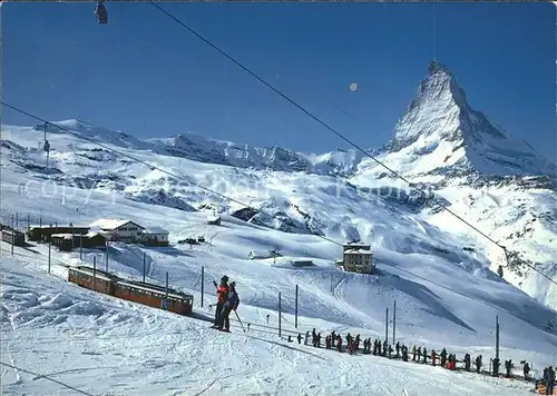 Skilift Riffelberg Gifthitli Gornergratbahn Matterhorn Kat. Bahnen