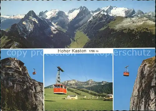 Seilbahn Hoher Kasten / Bahnen /