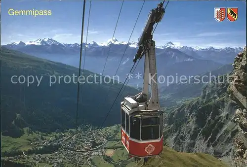 Seilbahn Leukerbad-Gemmipass Mischabel Weisshorn / Bahnen /