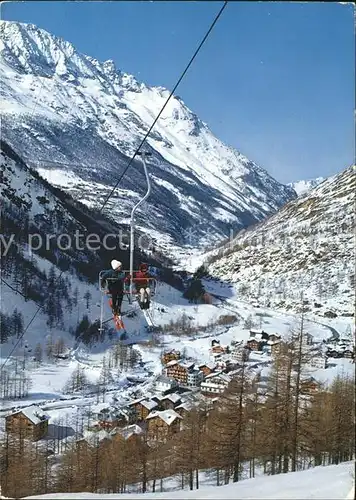 Sessellift Saas Almagell Furggstalden Kat. Bahnen