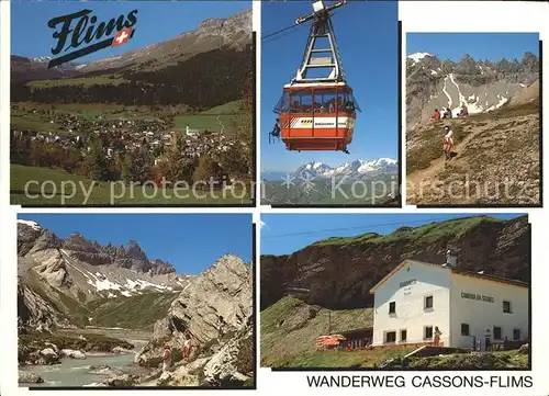 Seilbahn Flims Wanderweg Cassons-Flims / Bahnen /