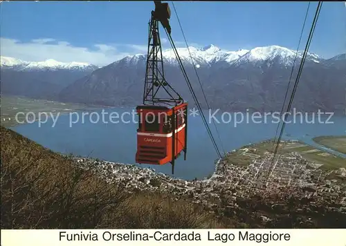 Seilbahn Funivia Orselina-Cardada Locarno Lago Maggiore  / Bahnen /
