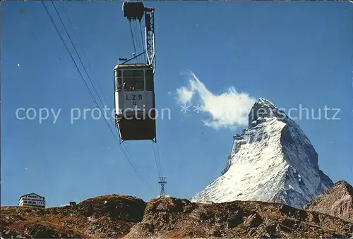 Seilbahn Zermatt Hotel Schwarzsee Matterhorn  / Bahnen /