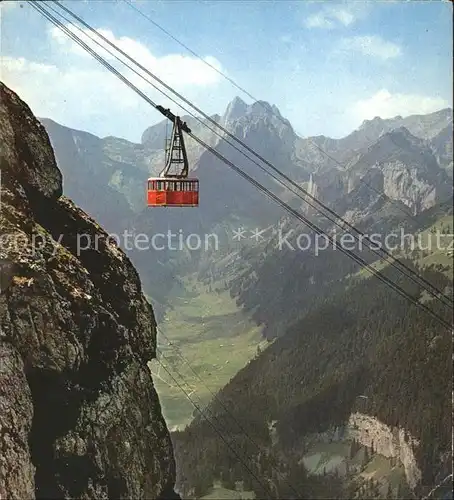 Seilbahn Bruelisau-Hoher Kasten Altmann Rotsteinpass / Bahnen /