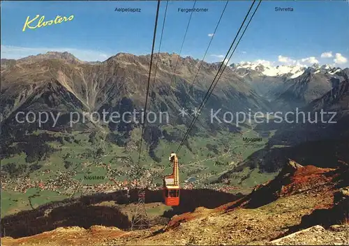 Seilbahn Klosters Silvrettagruppe / Bahnen /