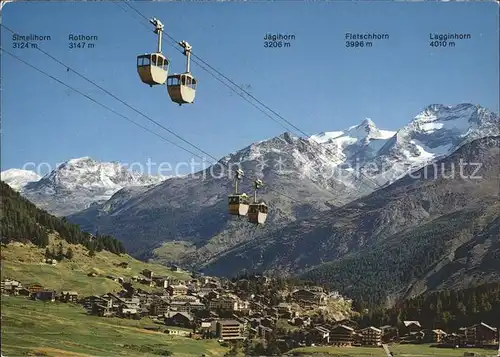 Seilbahn Saas-Fee-Spielboden / Bahnen /