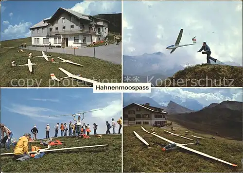 Modellbau Modell Segelfluggelaende Hahnenmoospass Adelboden  Kat. Spielzeug