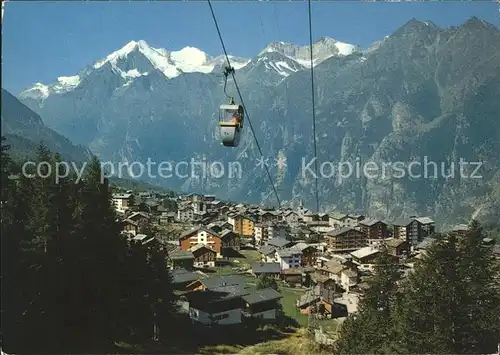 Seilbahn Hannigalp Graechen Weisshorn Bishorn  / Bahnen /