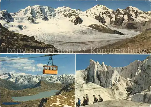 Seilbahn Diavolezza Bernina-See Berninagruppe Persgletscher / Bahnen /