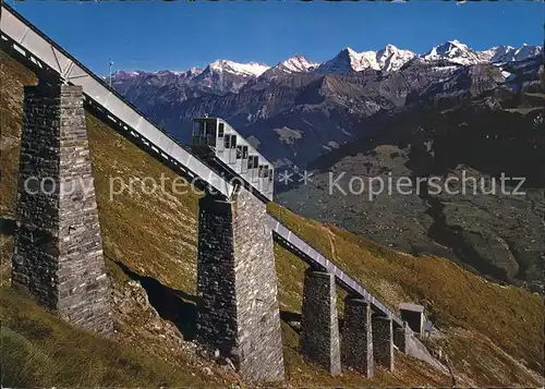 Zahnradbahn Niesenbahn Hegernalpviadukt Wetterhorn  Kat. Bergbahn