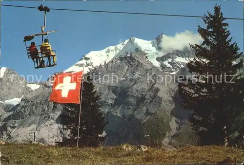 Sessellift Kandersteg Oeschinen Fruendenhorn Dolednhorn  Kat. Bahnen