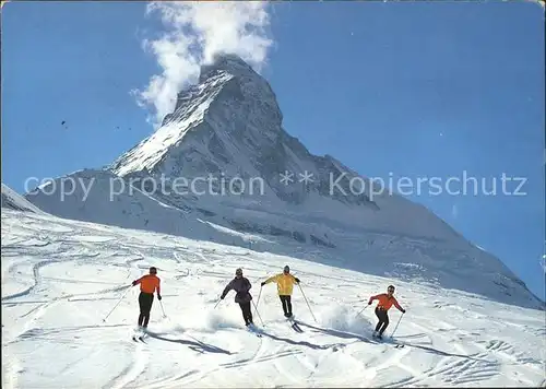 Skifahren Schwarzsee Piste Zermatt  Kat. Sport