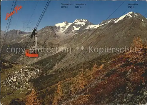 Seilbahn Saas-Fee Felskinn / Bahnen /