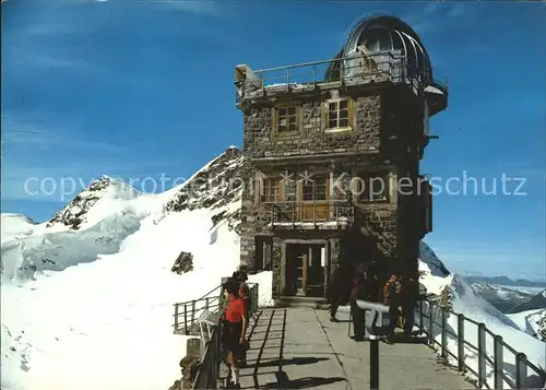 Observatorium Sternwarte Urania Sphinx Jungfraujoch Rottalhorn  Kat. Gebaeude