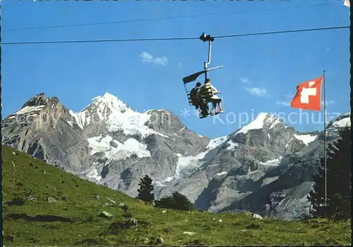 Sessellift Kandersteg Geschinen Bluemlisalphorn Fruendenhorn Kat. Bahnen