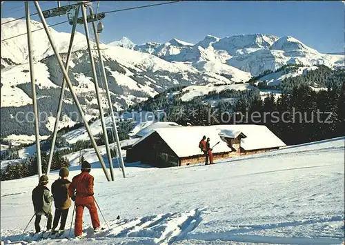 Skilift Gandlauenen St. Stephan Wildstrubel Kat. Bahnen