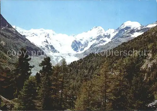 Gletscher Morteratschgletscher Berninagruppe Kat. Berge