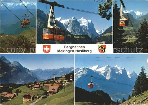 Seilbahn Meiringen-Hasliberg Planplatten Wetterhoerner  / Bahnen /