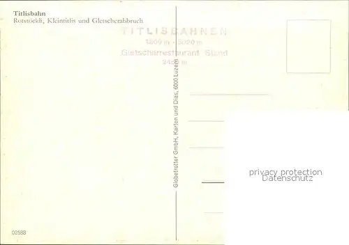 Seilbahn Titlis Rotstoeckli Kleintitlis Gletscherabbruch / Bahnen /