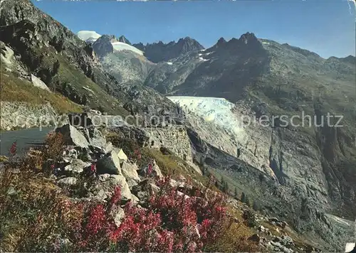 Gletscher Rhonegletscher Galenstock Grimselstrasse Kat. Berge