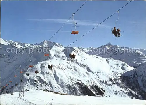 Sessellift Parsenn Maeder Gotschnagrat Flueela Weisshorn Sentischhorn Kat. Bahnen