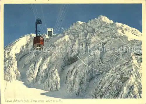 Seilbahn Saentis Bergstation Schwaegalp / Bahnen /