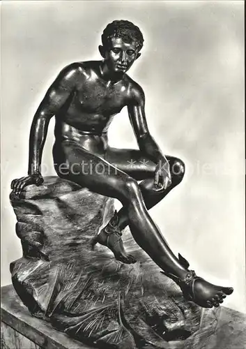 Skulpturen Hermes seduto da Ercolano Museo Nazionale di Napoli Kat. Skulpturen