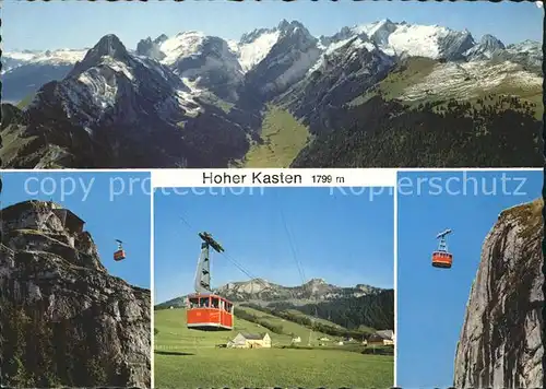 Seilbahn Hoher Kasten / Bahnen /