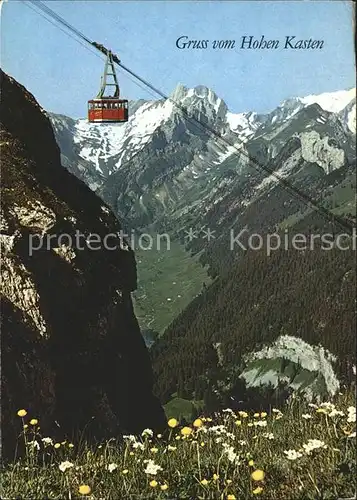 Seilbahn Hoher Kasten Altmann Rotsteinpass  / Bahnen /