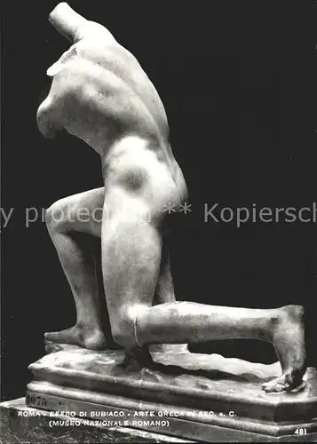 Skulpturen Efebo di Subiaco Arte Greca Museo Nazionale Roma Kat. Skulpturen