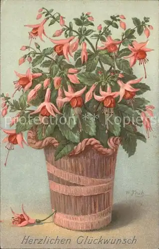 Frueh W. Blumen Kat. Kuenstlerkarte