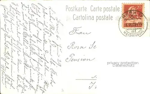 Frueh W. Anemonen Enzian Edelweiss Kat. Kuenstlerkarte