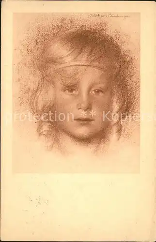 Kuenstlerkarte Walter Schachinger Nr. 196 Kind  Kat. Kuenstlerkarte
