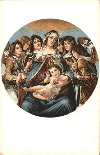 Kuenstlerkarte Botticelli La Vierge avec l enfant Jesus  Kat. Kuenstlerkarte