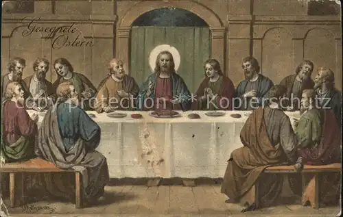 Jesus Das letzte Abendmahl Aposteln Ostern  Kat. Christentum