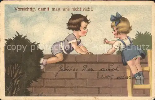 Verlag Amag Nr. 0118 Kinder Mauer Leiter  Kat. Albrecht & Meister AG