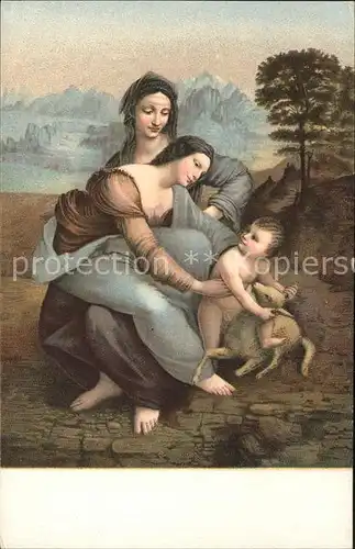 Leonardo Da Vinci La Vierge l enfant Jesus et Ste. Anne  Kat. Persoenlichkeiten