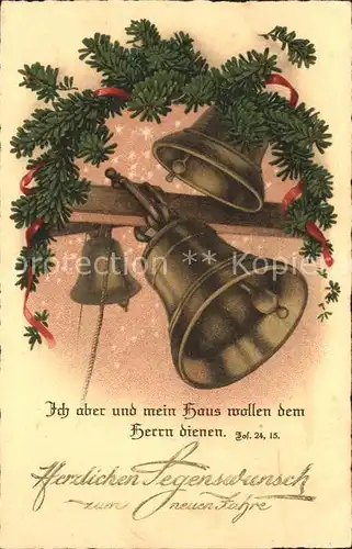 Kirchenglocken Glueckwunsch Neujahr Psalm Kat. Gebaeude