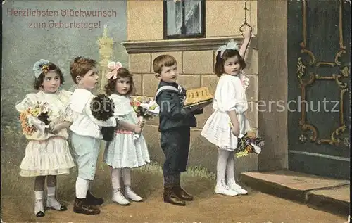 Kinder Child Enfants Geburtstag Kuchen Blumen  Kat. Kinder