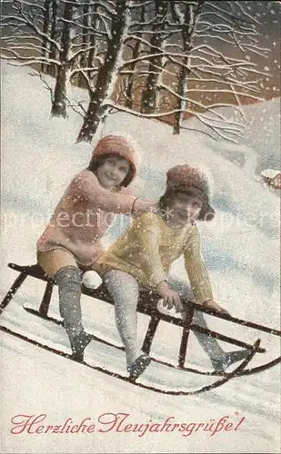 Schlitten Schnee Kinder Neujahr  Kat. Sport