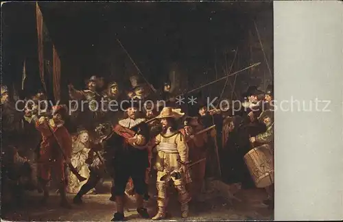 Rembrandt Die Nachtwache Amsterdam  Kat. Persoenlichkeiten