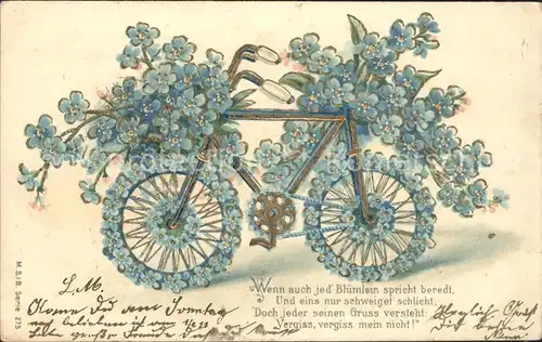 Fahrrad Vergissmeinnicht Gedicht Kat. Zweiraeder