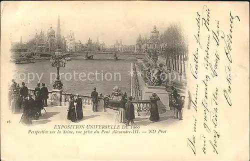 Exposition Universelle Paris 1900 Seine Pont Alexandre III Kat. Expositions
