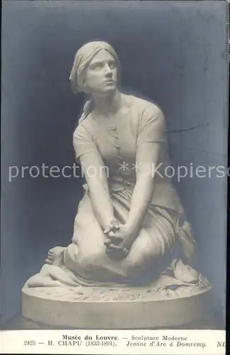 Skulpturen Jeanne d Arc a Domremy H. Chapu  Kat. Skulpturen