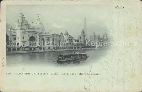 Exposition Universelle Paris 1900 Rue des Nations  Kat. Expositions
