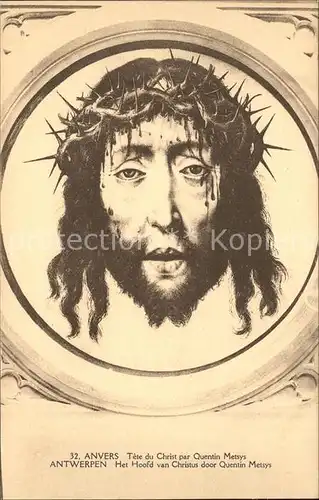 Jesus Tete du Christ Quentin Metsys Anvers Kat. Christentum