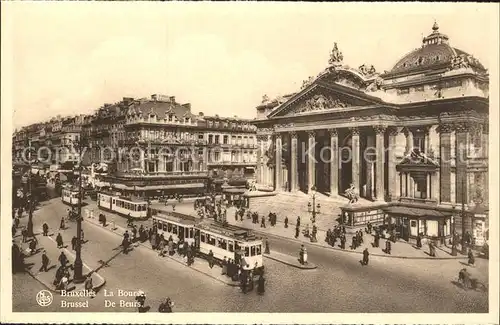 Strassenbahn Bruxelles La Bourse  Kat. Strassenbahn