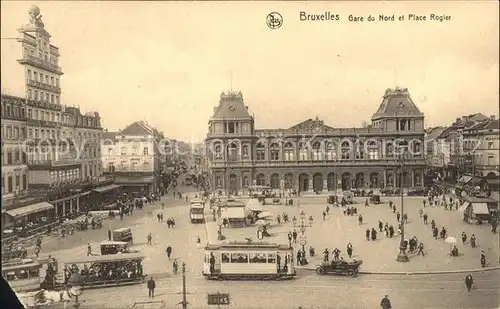 Strassenbahn Bruxelles Gare du Nord Place Rogier  Kat. Strassenbahn