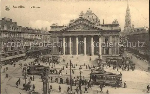 Strassenbahn Bruxelles La Bourse  Kat. Strassenbahn