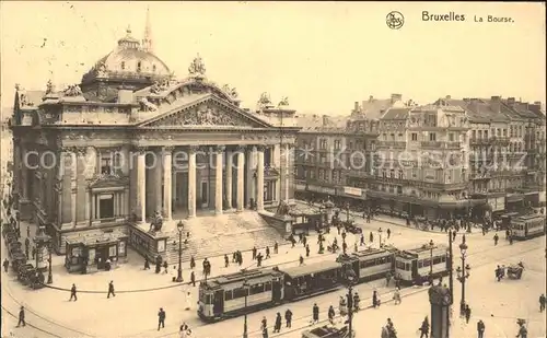 Strassenbahn Bruxelles La Bourse  Kat. Strassenbahn